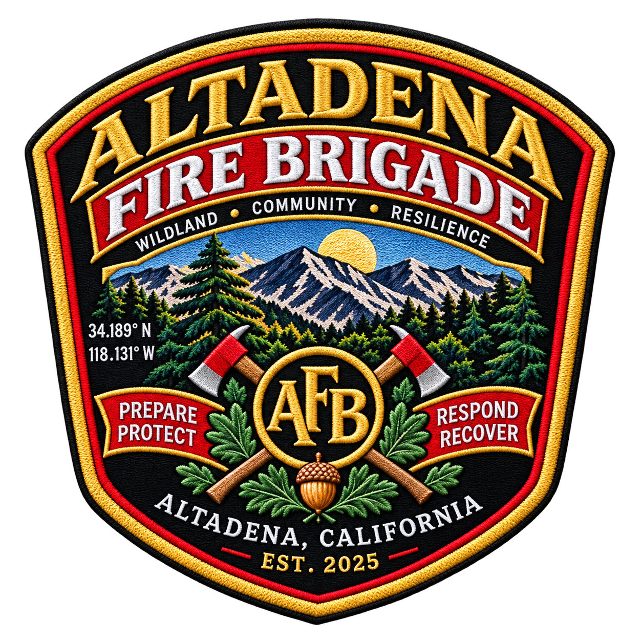 Altadena Fire Brigade patch